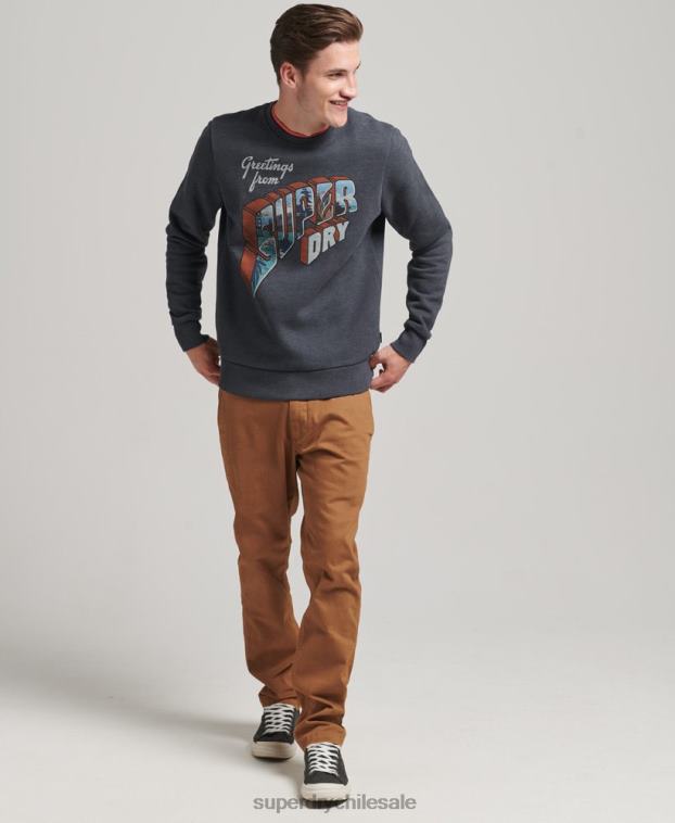 hombres Superdry Armada sudadera con capucha 2R68Z510