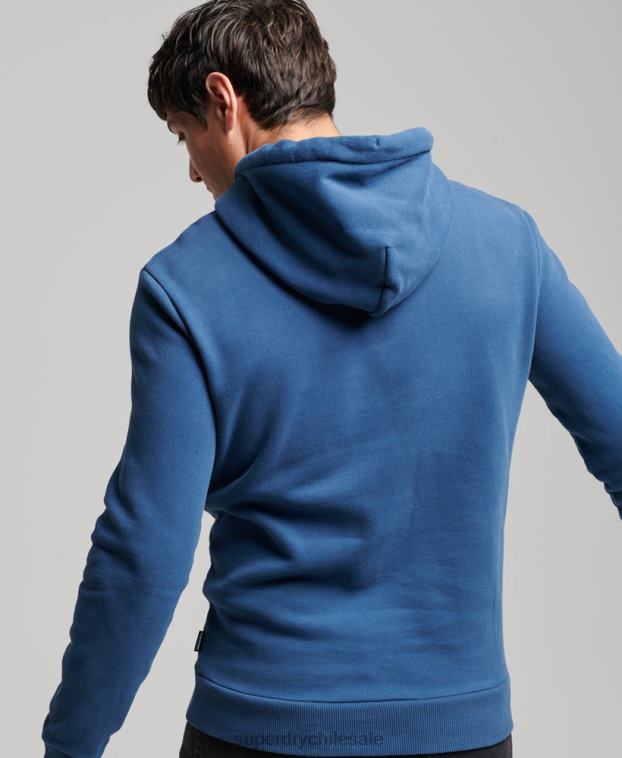 hombres Superdry Armada sudadera con capucha clásica cooper vintage 2R68Z682