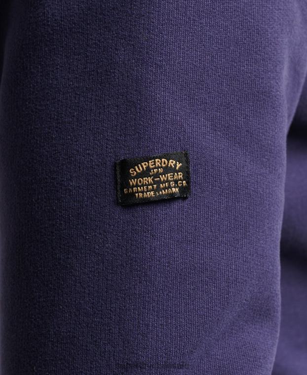hombres Superdry Armada sudadera con capucha estilo script vintage 2R68Z882