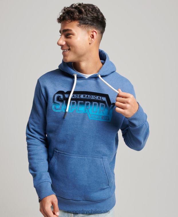 hombres Superdry Armada sudadera con capucha vintage shadow 2R68Z753