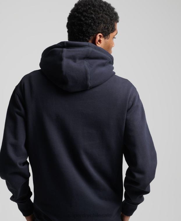 hombres Superdry Armada sudadera con capucha y logo de código 2R68Z5216