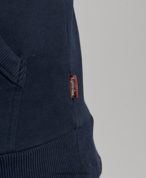 hombres Superdry Armada sudadera con capucha y logo vintage 2R68Z697