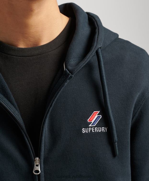hombres Superdry Armada sudadera con cremallera code essential 2R68Z5147