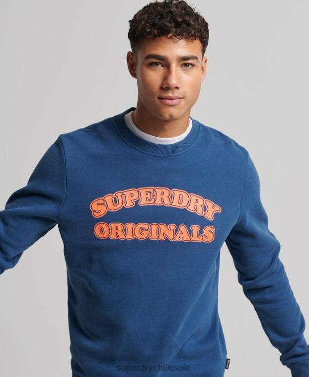 hombres Superdry Armada sudadera con cuello redondo clásico cooper vintage 2R68Z693