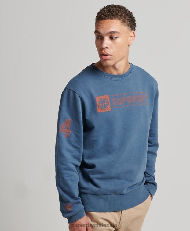 hombres Superdry Armada sudadera con cuello redondo del club atlético 2R68Z881