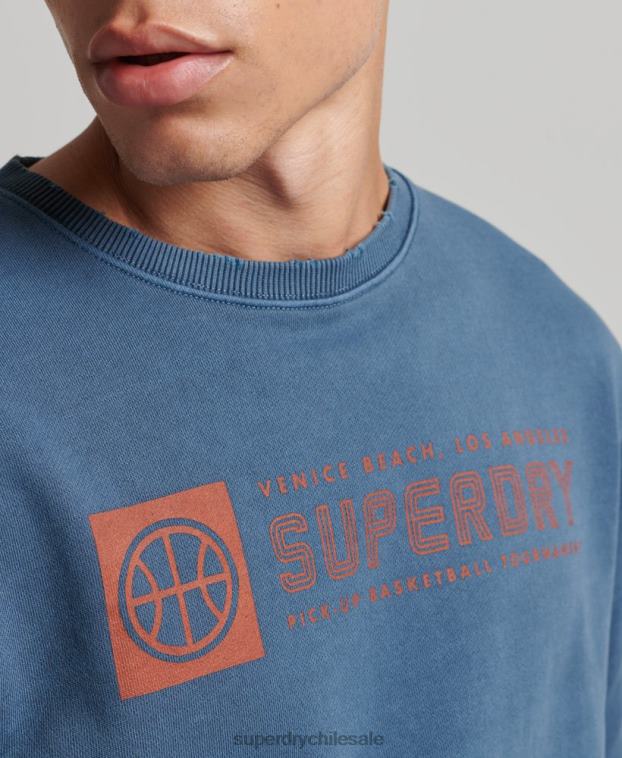 hombres Superdry Armada sudadera con cuello redondo del club atlético 2R68Z881