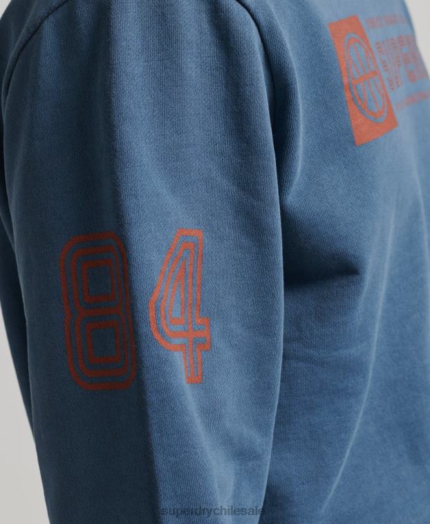 hombres Superdry Armada sudadera con cuello redondo del club atlético 2R68Z881