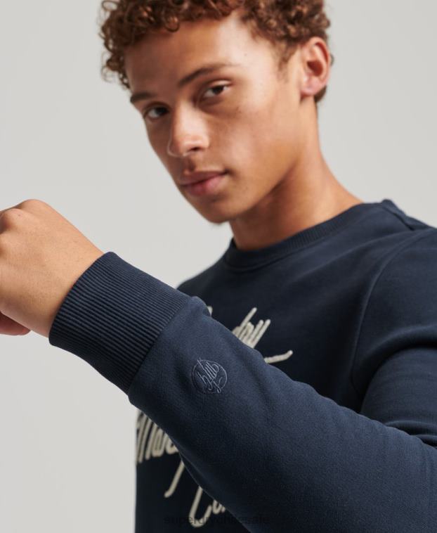 hombres Superdry Armada sudadera con cuello redondo diseñada y confeccionada 2R68Z761