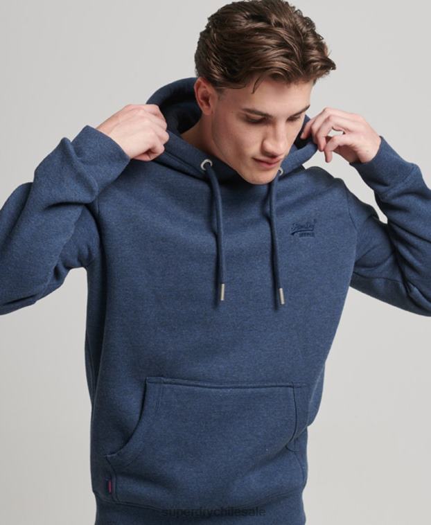 hombres Superdry Armada sudadera con logo bordado 2R68Z754