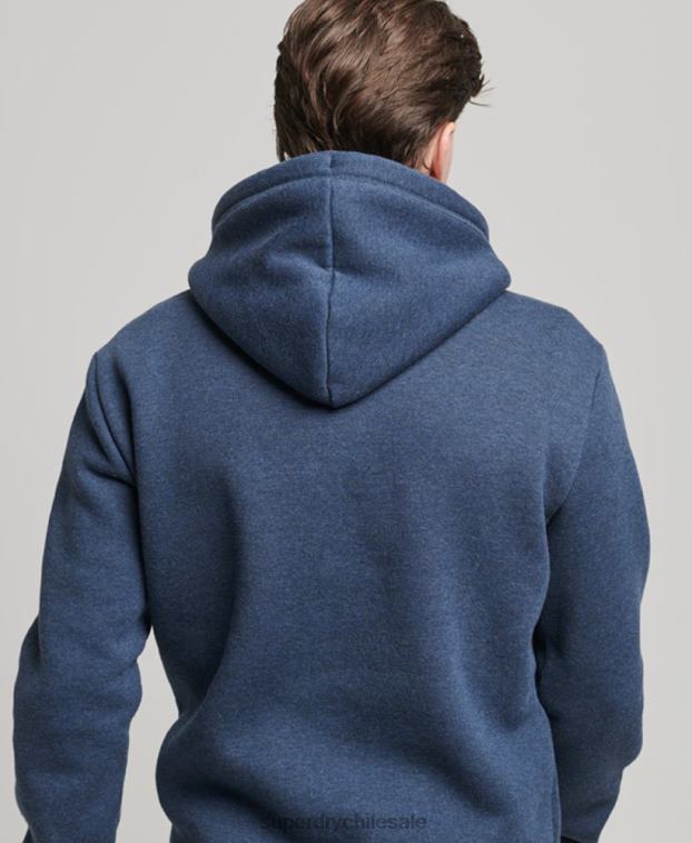 hombres Superdry Armada sudadera con logo bordado 2R68Z754