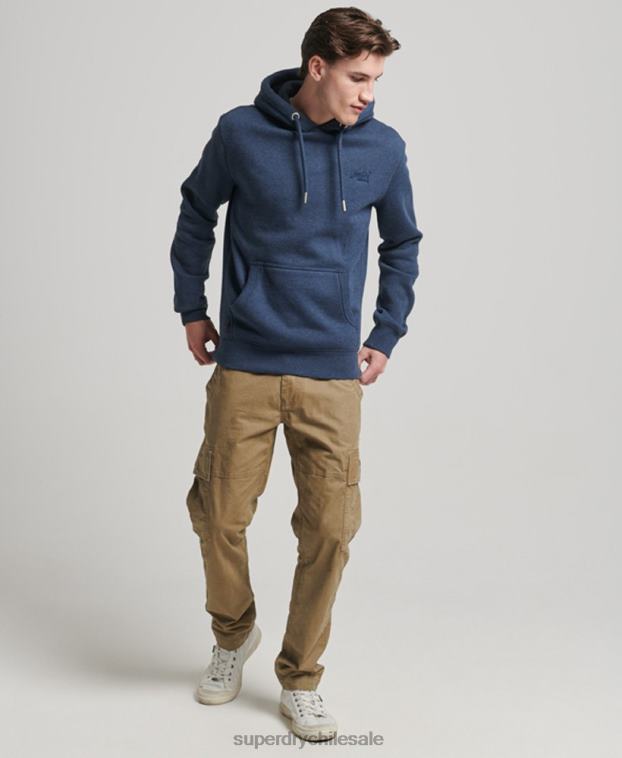 hombres Superdry Armada sudadera con logo bordado 2R68Z754