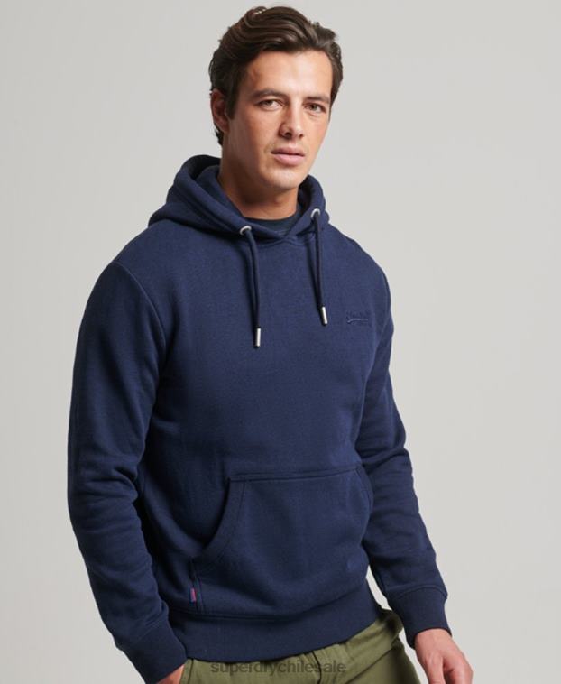 hombres Superdry Armada sudadera con logo bordado 2R68Z838
