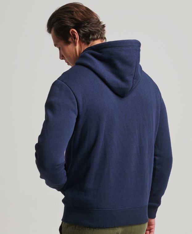 hombres Superdry Armada sudadera con logo bordado 2R68Z838