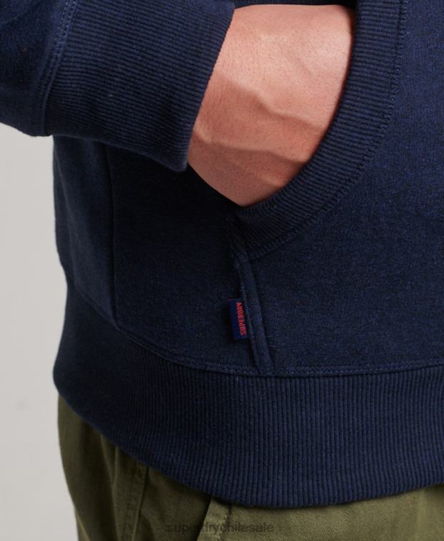 hombres Superdry Armada sudadera con logo bordado 2R68Z838