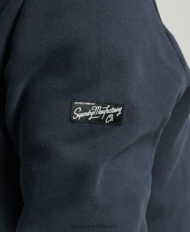 hombres Superdry Armada sudadera con logo de corporación 2R68Z5061