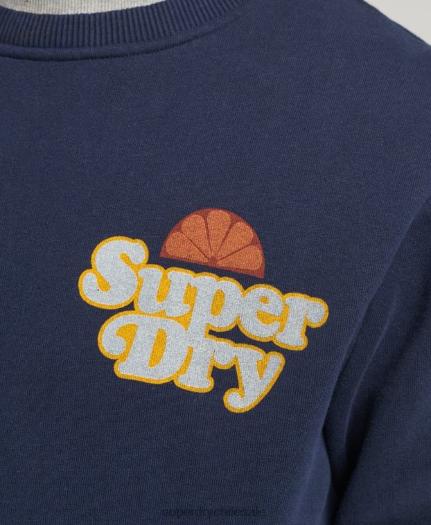 hombres Superdry Armada sudadera cooper nostalgia crew 2R68Z5006