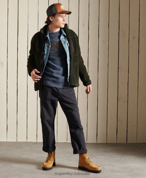 hombres Superdry Armada sudadera heritage mountain crew 2R68Z846