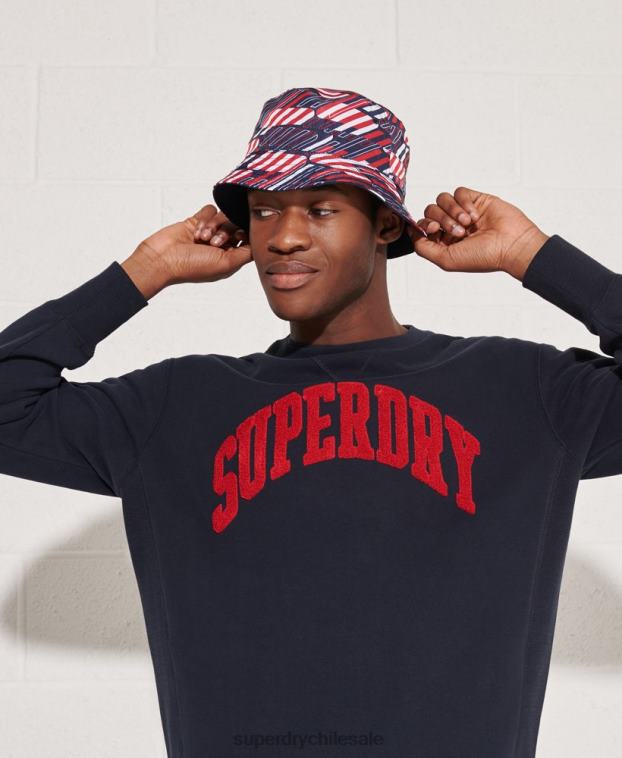 hombres Superdry Armada sudadera sport true varsity crew 2R68Z871