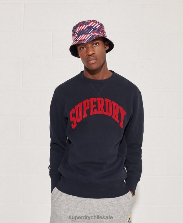 hombres Superdry Armada sudadera sport true varsity crew 2R68Z871