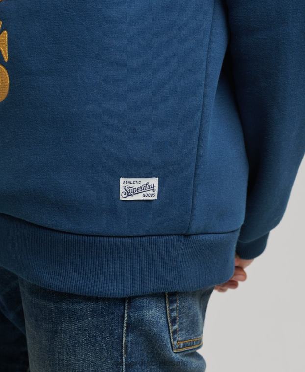 hombres Superdry Armada sudadera vintage con cuello redondo 2R68Z765
