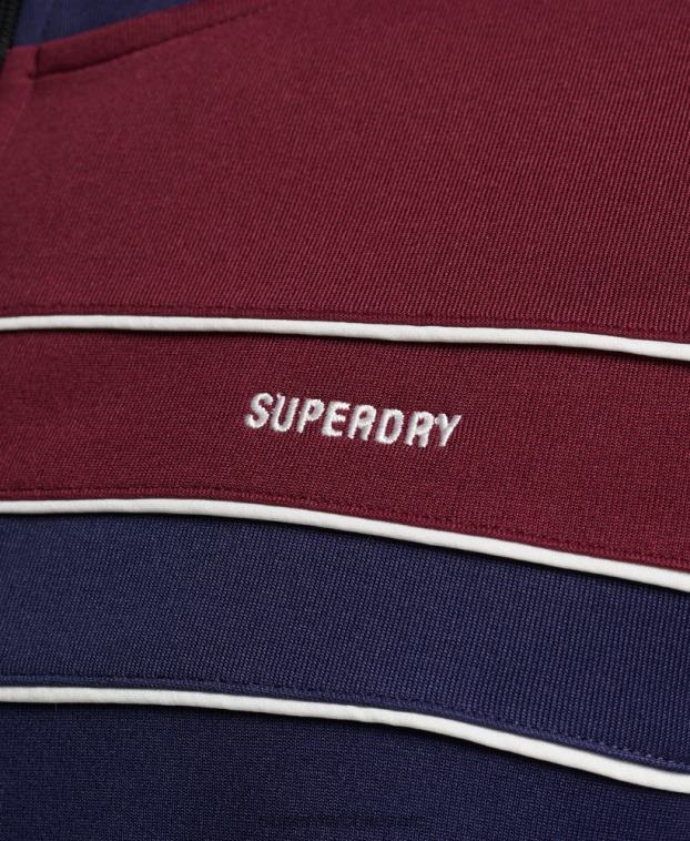 hombres Superdry Armada top deportivo vintage con cremallera 2R68Z834