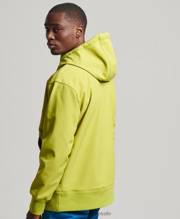 hombres Superdry amarillo sudadera con capucha de tecnología de nieve 2R68Z571