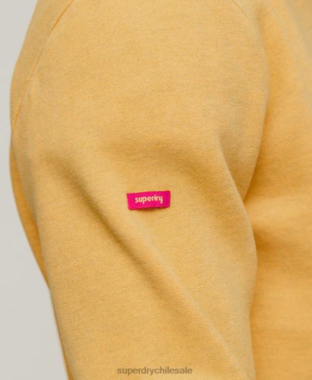 hombres Superdry amarillo sudadera con capucha vintage city souvenir 2R68Z606