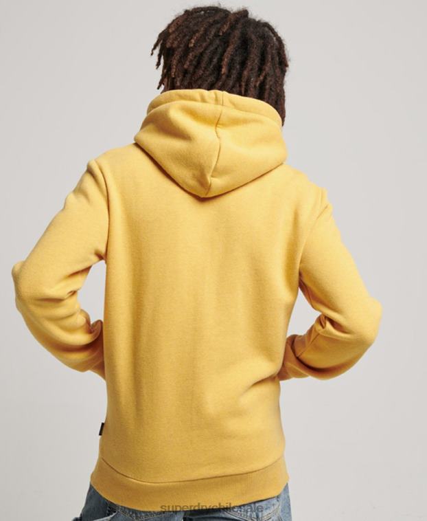 hombres Superdry amarillo sudadera con capucha vintage cooper class en relieve 2R68Z692