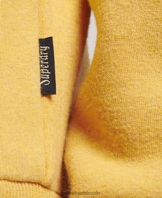 hombres Superdry amarillo sudadera con capucha vintage cooper class en relieve 2R68Z692