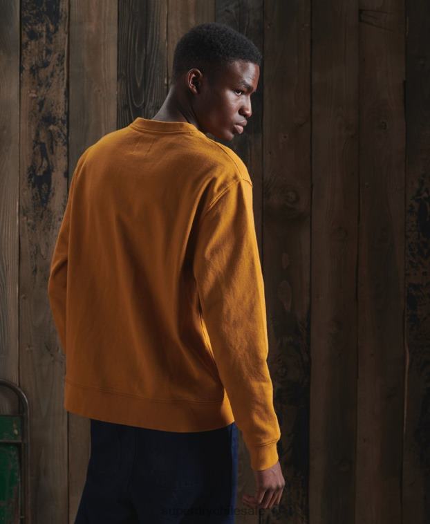 hombres Superdry amarillo sudadera con gráfico seco de edición limitada 2R68Z5235