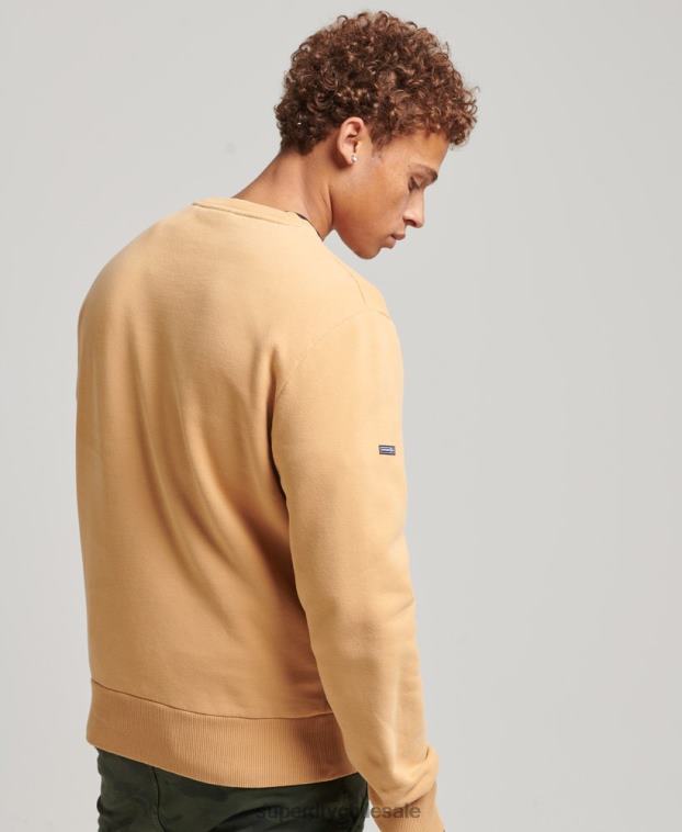 hombres Superdry amarillo sudadera cooper nostalgia crew 2R68Z4994