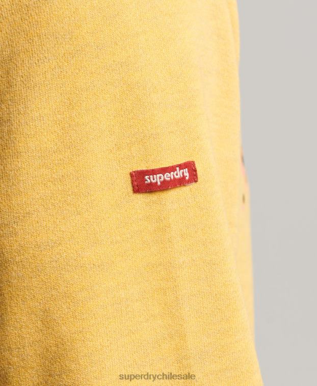 hombres Superdry amarillo sudadera de recuerdo de la ciudad 2R68Z622