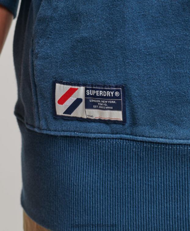hombres Superdry azul oscuro sudadera con capucha esencial 2R68Z5126