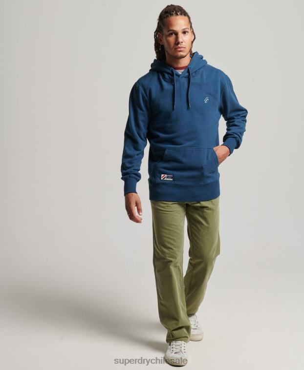 hombres Superdry azul oscuro sudadera con capucha esencial 2R68Z5126