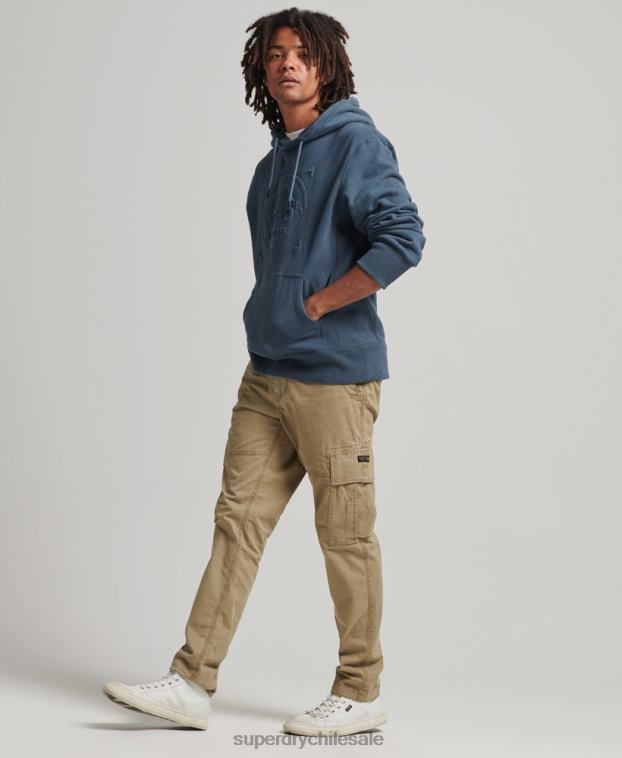 hombres Superdry azul oscuro sudadera con capucha y gráfico xp-d 2R68Z717