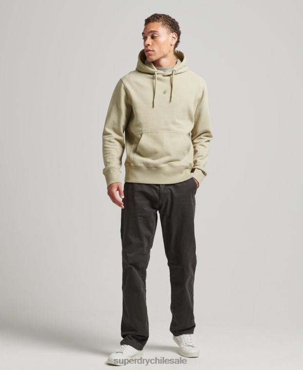 hombres Superdry beige sudadera con capucha y logo deportivo 2R68Z850