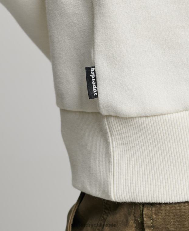 hombres Superdry blanco sudadera con capucha 2R68Z542