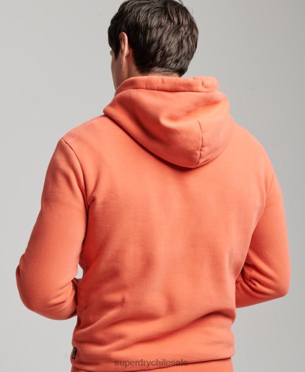 hombres Superdry coral sudadera con capucha clásica cooper vintage 2R68Z670
