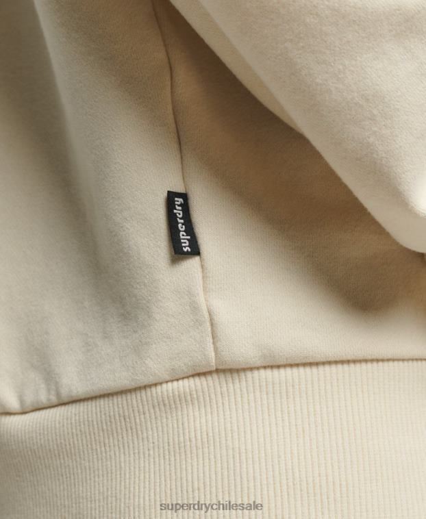 hombres Superdry crema sudadera con estampado de criaturas 2R68Z478