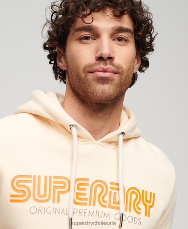 hombres Superdry desnudo sudadera con capucha retro vintage 2R68Z90