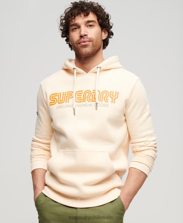 hombres Superdry desnudo sudadera con capucha retro vintage 2R68Z90