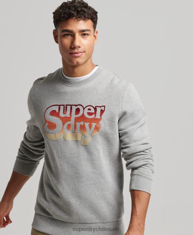hombres Superdry gris claro equipo de sombra vintage 2R68Z578