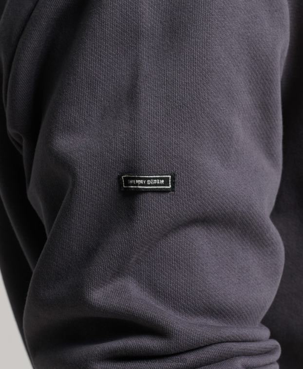 hombres Superdry gris oscuro sudadera con capucha de rock psicodélico 2R68Z5111