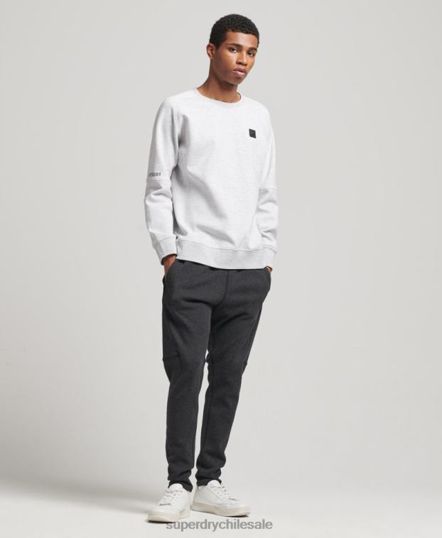 hombres Superdry gris sudadera con capucha 2R68Z5025