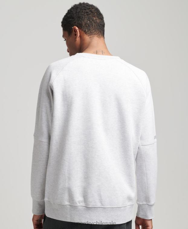 hombres Superdry gris sudadera con capucha 2R68Z5025