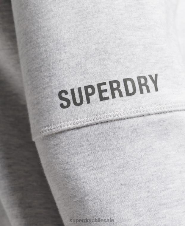 hombres Superdry gris sudadera con capucha 2R68Z5025