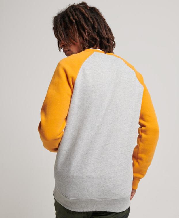 hombres Superdry gris sudadera con cuello redondo 2R68Z564