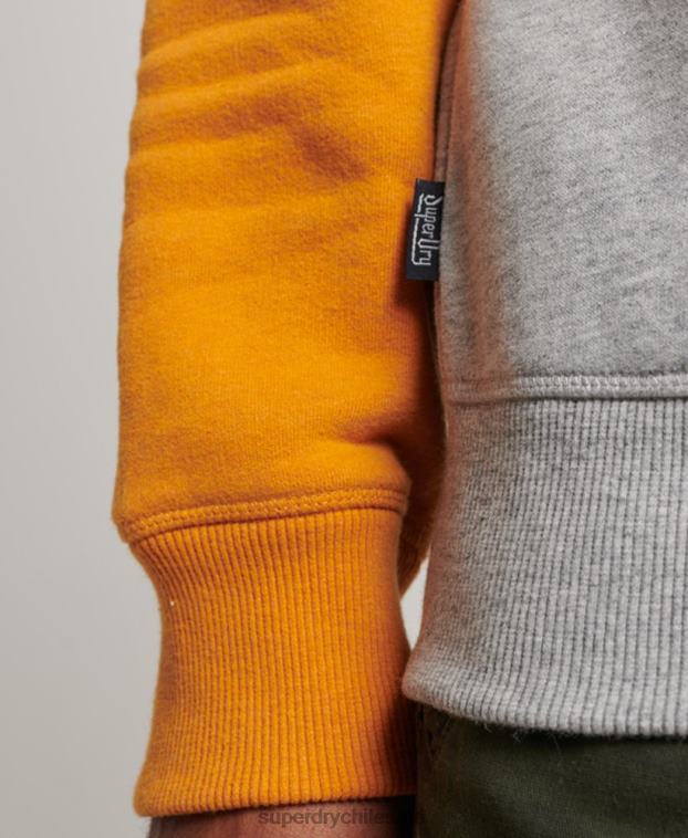 hombres Superdry gris sudadera con cuello redondo 2R68Z564