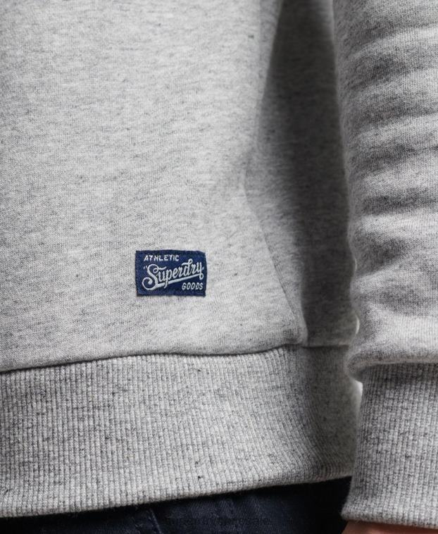 hombres Superdry gris sudadera vintage con logo de interés 2R68Z742