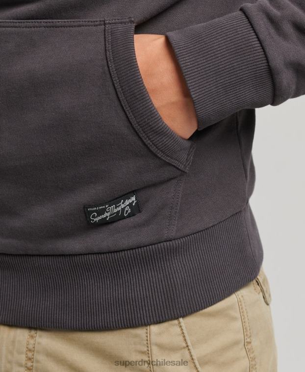 hombres Superdry marrón sudadera vintage con motivo del centro 2R68Z5028